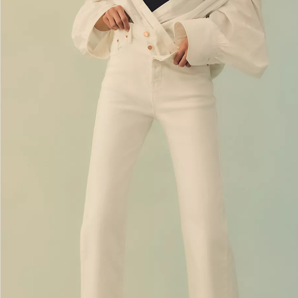 Modern American Rexford High-Rise White Straight-Leg Women’s Jeans